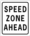 speed zone ahead